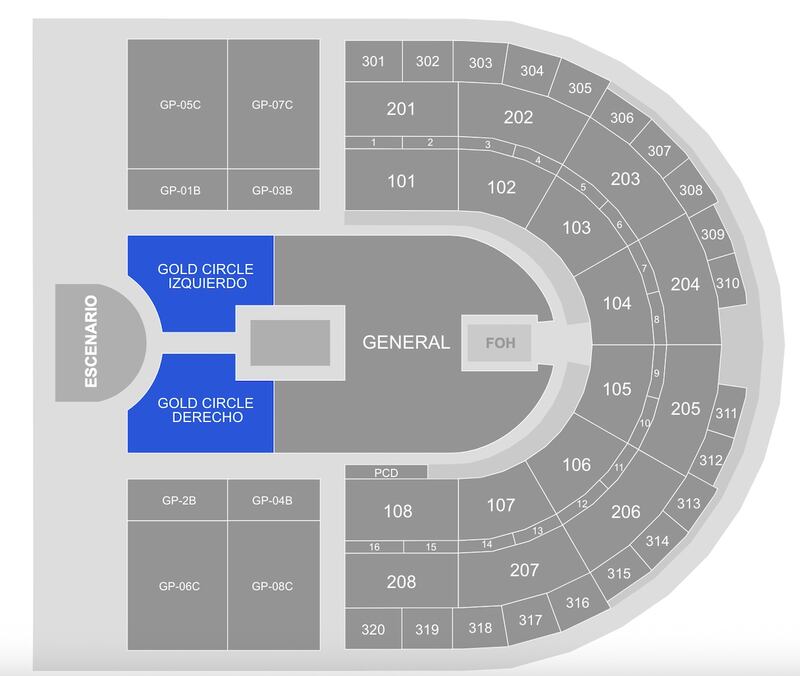 mapa asientos rosalia arena vfg