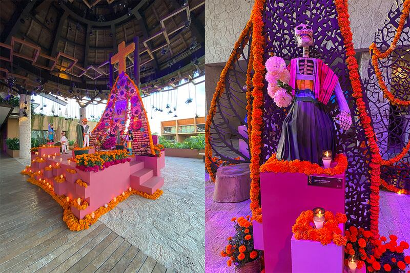 hotel xcaret mexico altares dia de muertos
