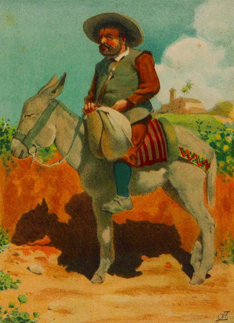 pintura de sancho panza