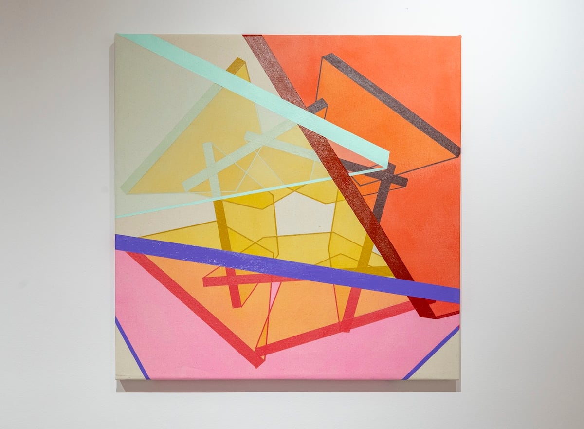 obra de Charlotte Hailstone Wu en la exposición CHECK IN en Synonym Gallery en colaboracion con La Artistería