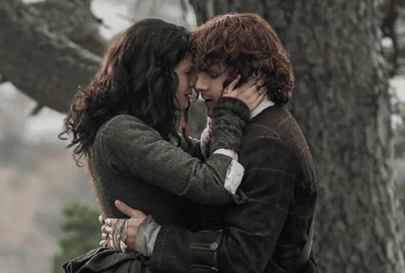 mejores besos de la television, outlander