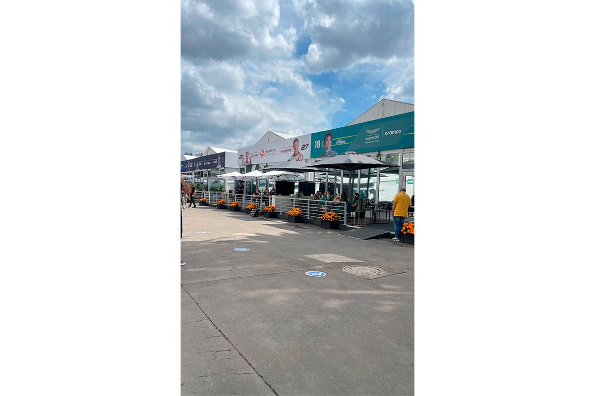 Así fue la zona de paddocks del Gran Premio de México 2023, que es donde se encuentra parte del crew para después ir a los boxes antes de iniciar una carrera.