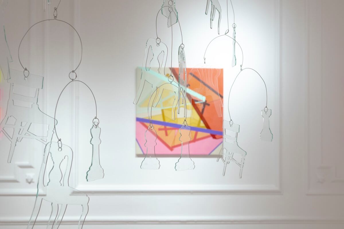 obra de Charlotte Hailstone Wu en la exposición CHECK IN en Synonym Gallery en colaboracion con La Artistería