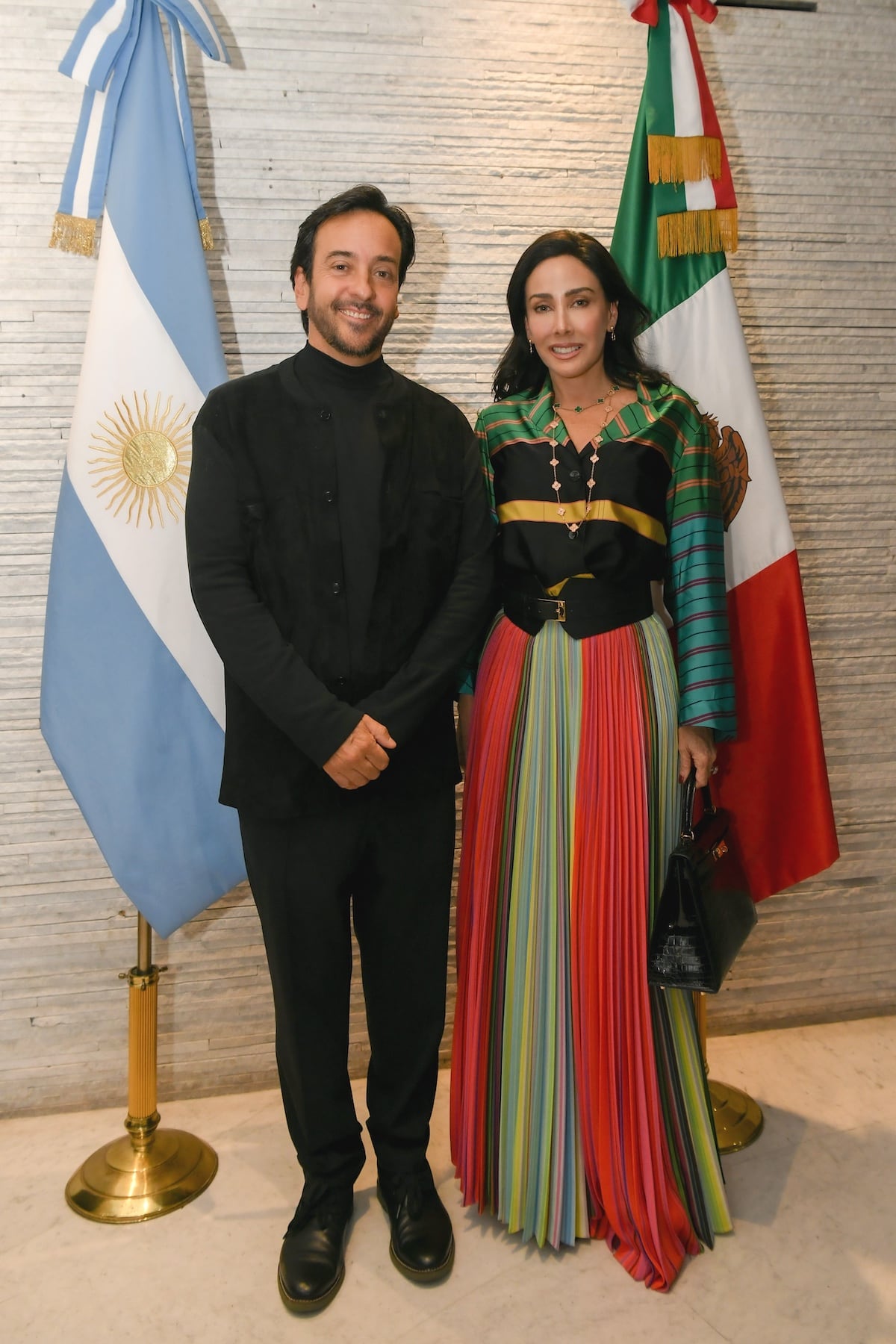Emilio Cabrero, Director General de Design Week Mexico y María Laura Medina de Salinas, Presidenta del Consejo Mexico Territorio Creativo.