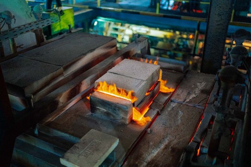cemento refractario creado con fuego