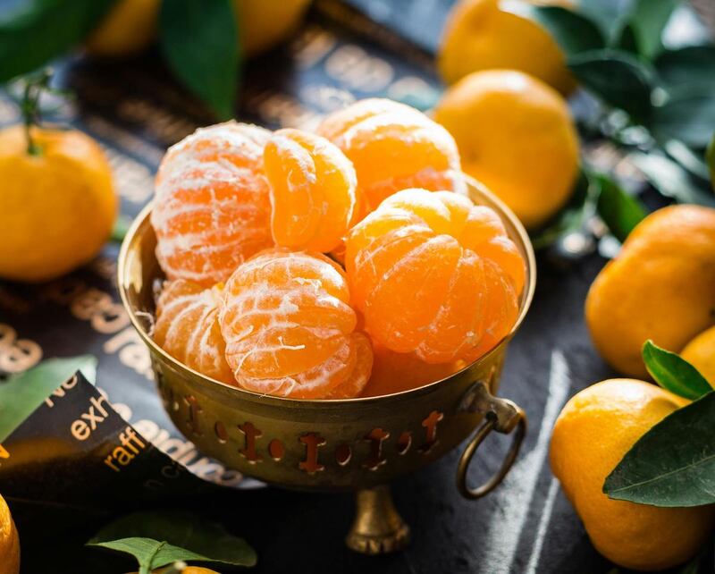 mandarinas, fruta con vitamina c para dormir mejor