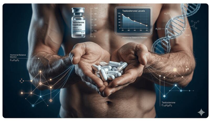 hombre maduro, caida de testosterona, andropausia, medicamentos, productos