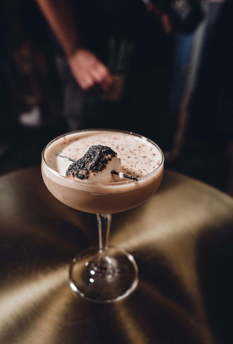 Coctel con chocolate