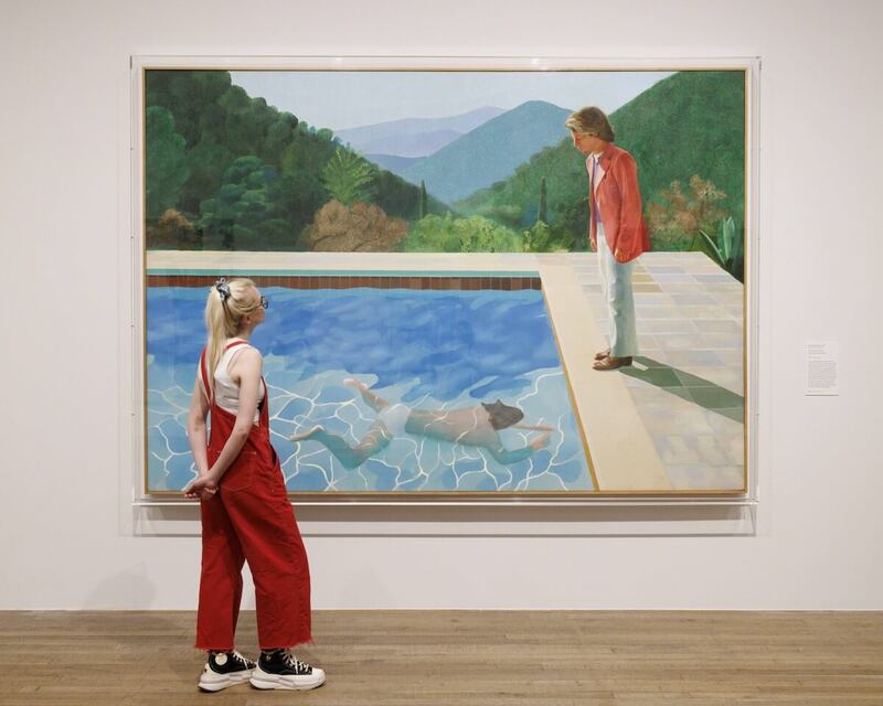 David Hockney, Portrait of an Artist (Pool with Two Figures), 1972.