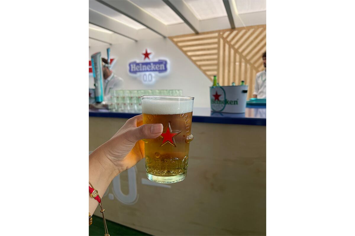 Si querías refrescarte con una cerveza, Heineken estuvo presente en todas las zonas del Autódromo Hermanos Rodríguez.