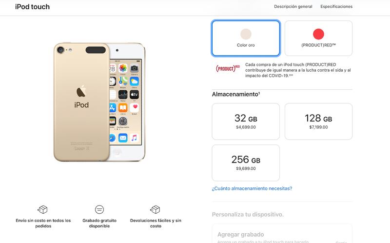 Cuánto cuesta el iPod