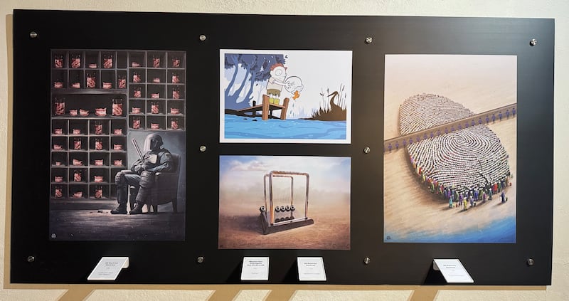 Obras ganadoras del Concurso Internacional de Caricatura