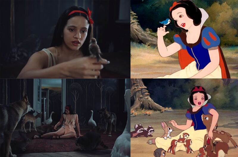 referencias rosalia berghain y blancanieves