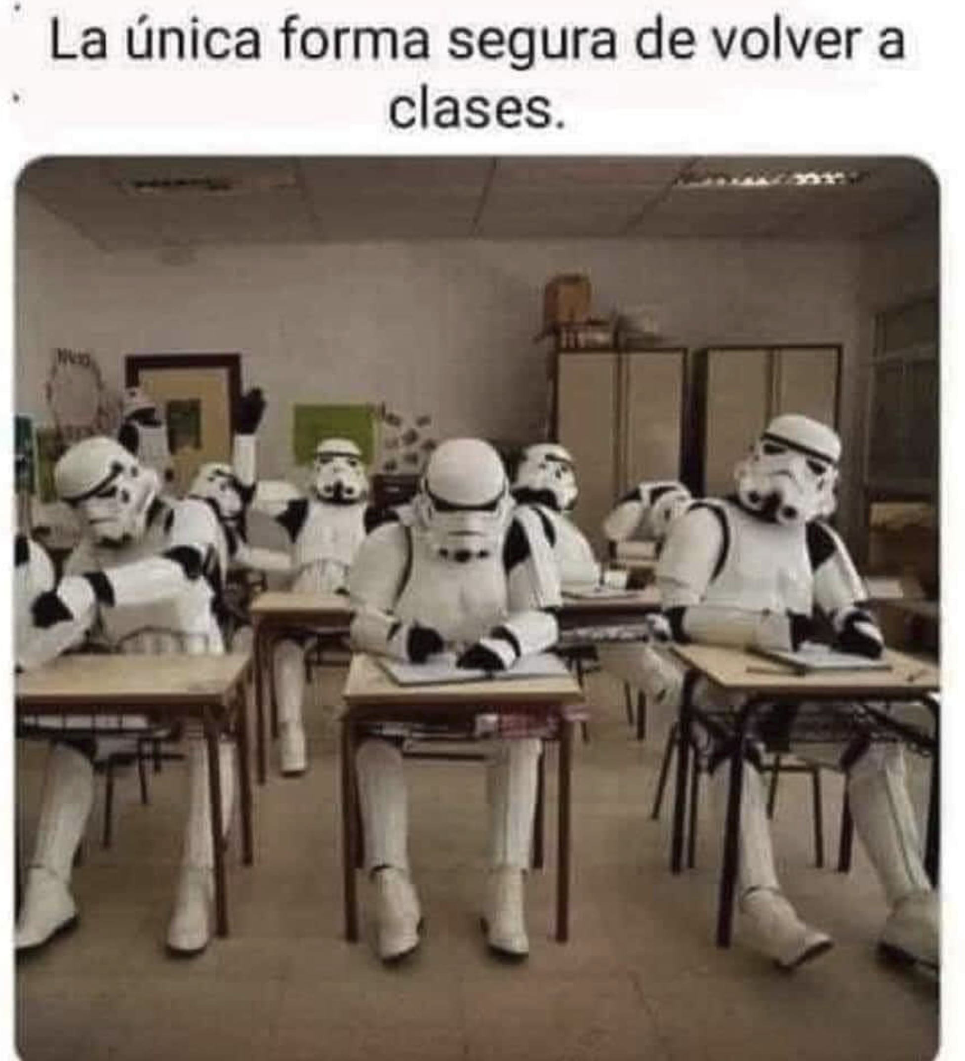 También se compartieron formas muy "seguras" de regresas a los salones.