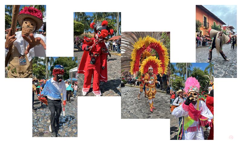 Las diferentes danzas tradicionales con máscara en el Festival Nacional de Máscaras danzantes.