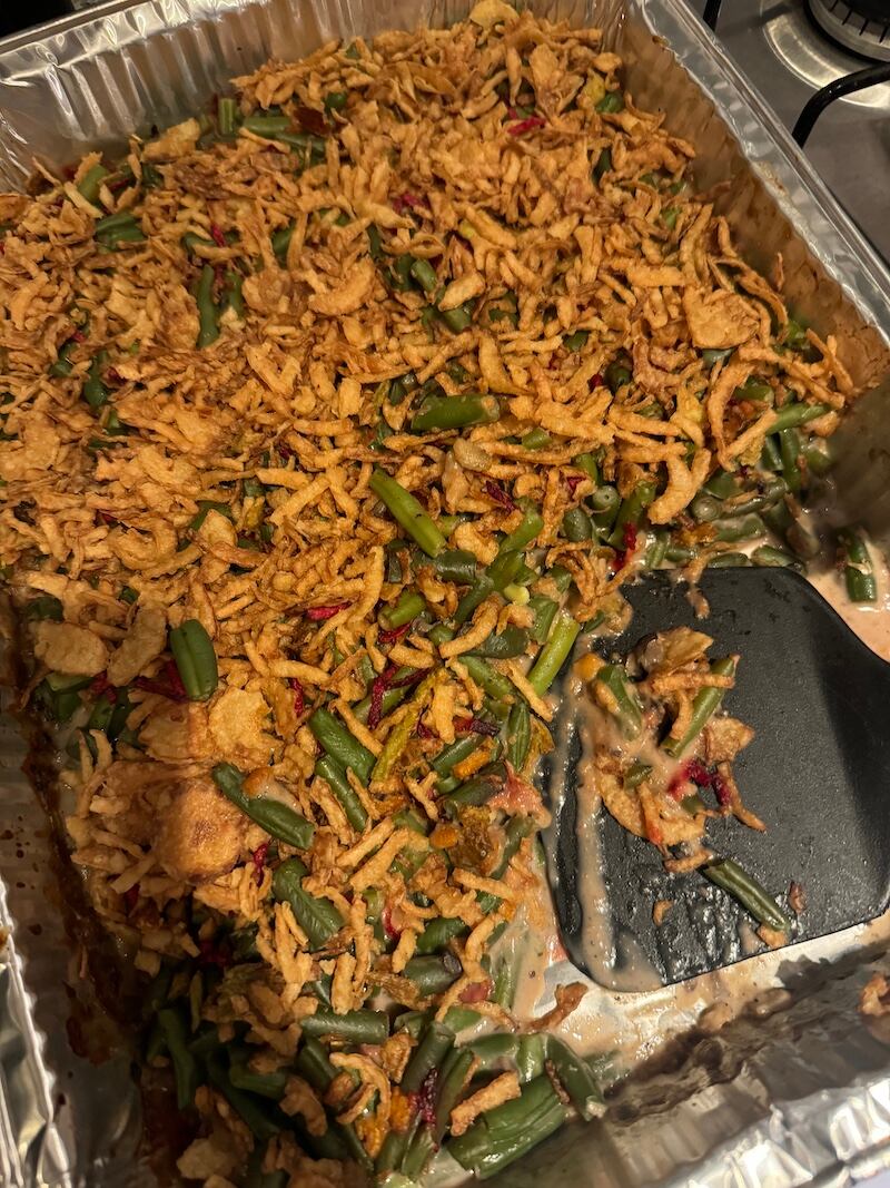 origen platillos thanksgiving cacerola de ejotes
