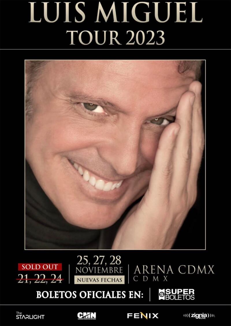 Nuevas fechas Luis Miguel en la Ciudad de México