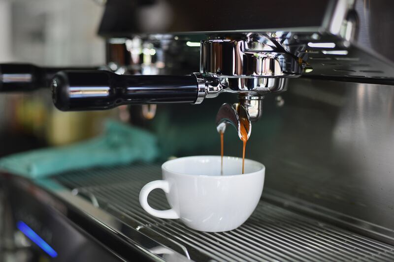 Máquina de espresso moderna
