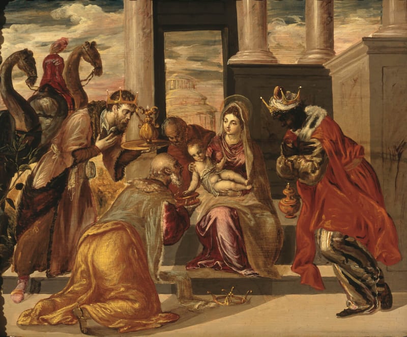 adoracion de los reyes magos el greco