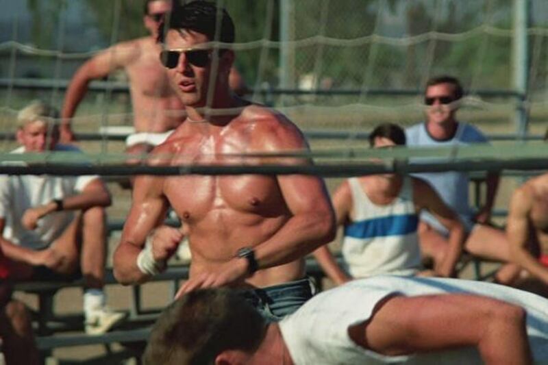Top Gun: escena del Volley Ball