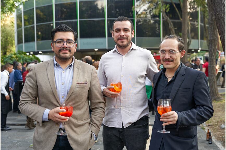 Alberto Ríos de la Rosa, Abraham Palafox y David Vera