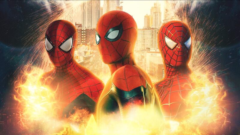 andrew garfied tom holland tobey maguire spiderman