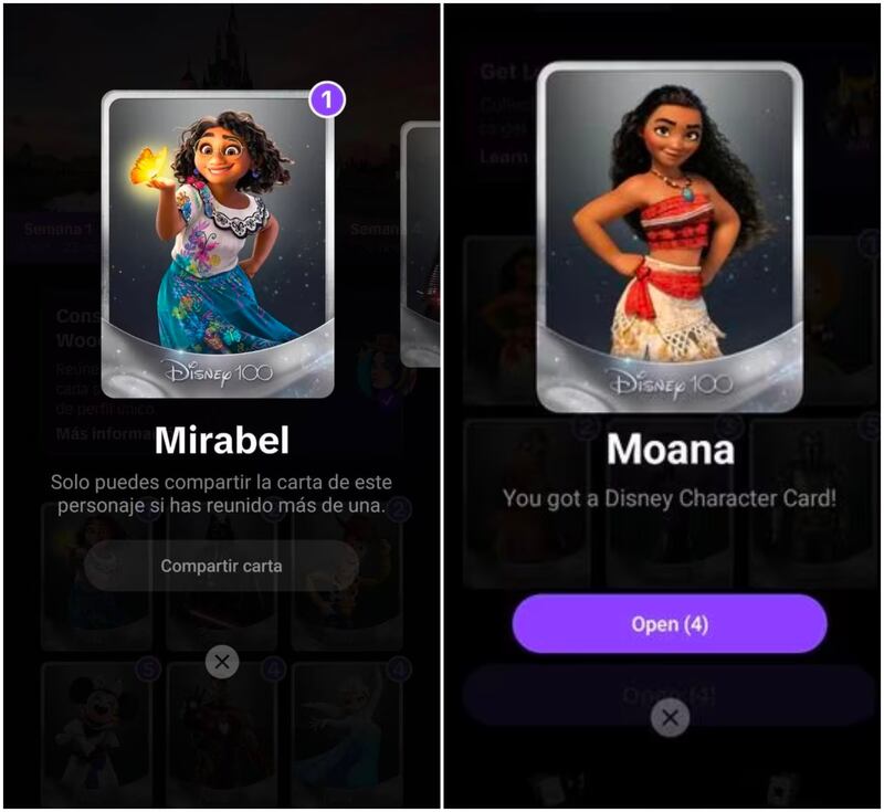Disney100: cómo conseguir la carta de Moana