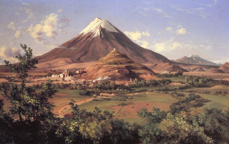popocatepetl en el arte pinturas