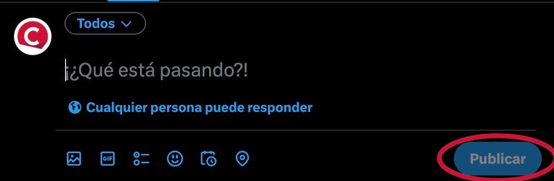 boton de twittear en twitter x